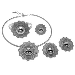 Ensemble <span class=keywords><strong>de</strong></span> <span class=keywords><strong>bijoux</strong></span>, collier, boucles d'oreilles et bague, en or 18k, cristaux autrichien, nouvelle <span class=keywords><strong>marque</strong></span> à la mode pour femmes - Product Image 5