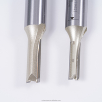 Fraise droite CNC KWS Tiger Arden en carbure de tungstène haute précision, diamètre 12 mm, angle de hélice 15°, ODM OEM pour le travail du bois