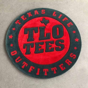Tapis rond de luxe en gros avec logo personnalisé, conception personnalisée, taille du tapis, tapis tuftés personnalisés et tapis - Product Image 2