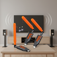 Kit sans fil multimédia haute définition, un émetteur, deux récepteurs, 150 m, sans latence, fonction 4K, accessoires vidéo pour ordinateur portable