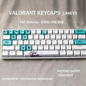 Teclas para Teclado Mecánico Valorant, Juego de 14 Teclas, Regalo, Phoenix Neon Raze, PBT, Personalizables, Sublimación de Tinte - Product Image 5