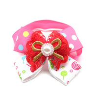 Noeuds papillon de style princesse rose romantique pour chiens et chats Saint Valentin Noeud papillon décoration pour animaux de compagnie en gros