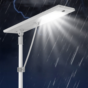 Lampadaire Solaire LED Écologique IP65 avec Télécommande, Luminosité Réglable, Lumière du Jour 6000K, Alerte, 150lm, Efficacité 60 lm/W pour Routes - Product Image 2