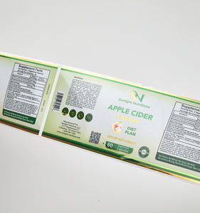 Rótulos em Rolo de BOPP Metálico Prateado com Laminação Brilhante Colorida Personalizada de Alta Qualidade para Produtos de Saúde - Product Image 3