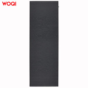 Tapis de yoga Woqi 6 mm d'épaisseur, antidérapant, en TPE, pour exercices de fitness à domicile, design rectangulaire pliable, noir - Product Image 1
