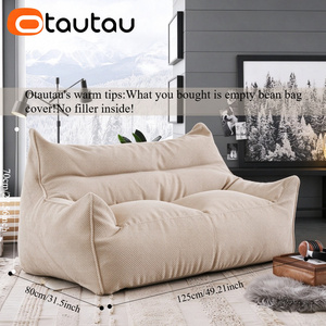 OTAUTAU <span class=keywords><strong>2</strong></span>-zits zitzakhoes SF182 Soft Waffle Geen vulling inbegrepen. U moet de vulling zelf kopen. - Product Image 3
