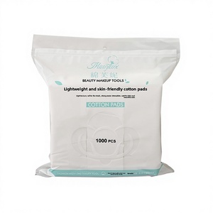 แผ่น<span class=keywords><strong>ส</strong></span>ำลีแต่งหน้าน้ำหนักเบาและเป็นมิตรกับผิว 1000 ชิ้น แผ่นทำความ<span class=keywords><strong>ส</strong></span>ะอาดผิวหน้า DIY <span class=keywords><strong>ส</strong></span>ำหรับประคบ 0.3 กก. - Product Image 1