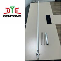 Antenne de station de base en fibre de verre BC200 UHF 430-490 MHz 6,5 dBi 200 W, connecteur N femelle, 1,7 m, communication radio fixe commerciale, mât IP67