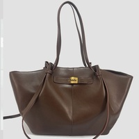 Sac fourre-tout/à bandoulière en PU rétro en forme de chauve-souris pour l'automne/hiver, sac d'affaires tendance de grande capacité, style européen et américain pour femmes