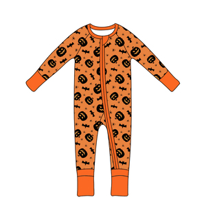 Qingli OEM – Combinaisons bébé en bambou à fermeture éclair bidirectionnelle, sans MOQ, personnalisables, pour Halloween, sans droits de douane - Product Image 3