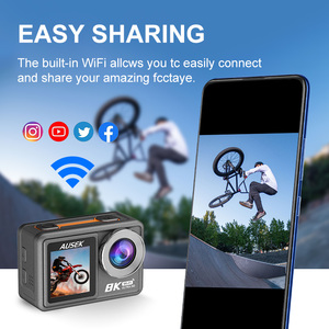 Pro hành động Máy Ảnh 8K video không thấm nước từ xa Wifi ngoài trời thể thao máy ảnh DV EIS phía trước và phía sau màn hình cảm ứng - Product Image 6