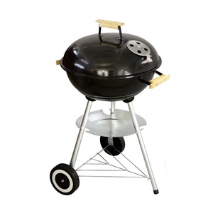 Parrilla de carbón para barbacoa de <span class=keywords><strong>18</strong></span> pulgadas con mango de madera de 3/4 patas para patio al aire libre, Picnic, Camping, barbacoa, hervidor de agua - Product Image 2