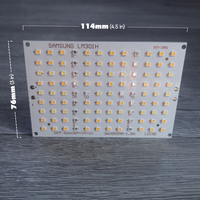 50w 108 leds Mini kuantum paneli ile Samsung lm301h diyotlar UV IR tam spektrumlu LED ışık büyümek PCB kartı