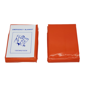 Couverture de survie d'urgence orange légère, réfléchissante, imperméable et portable pour l'extérieur, idéale par temps froid - Product Image 1