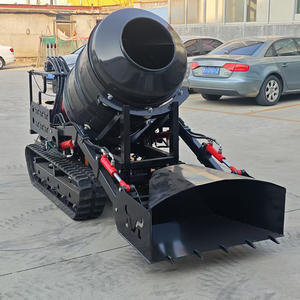 Bétonnière très populaire avec moteur refroidi par air et <span class=keywords><strong>pelle</strong></span> autochargeuse, démarrage électrique, mini bétonnière sur chenilles - Product Image 6