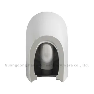 High Quality Modern Style Wc Water Closet P-trap Toilet Bathroom Ceramic Wallhung Toilet Rimless Wall Hung