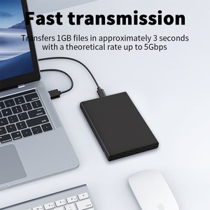 4TB HDD bao vây đĩa cứng trường hợp nhà máy OEM bên ngoài 2.5 ''inch SATA USB 3.1 Gen2 5gbps USB C kho 5gbps SATA SSD vỏ - Product Image 2