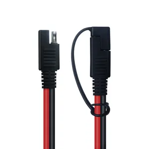 SAE Solar Plug Extension Cable Single Ended 12AWG SAE Wire Sea Solar Power Cord For Beach Bike Motorcycle