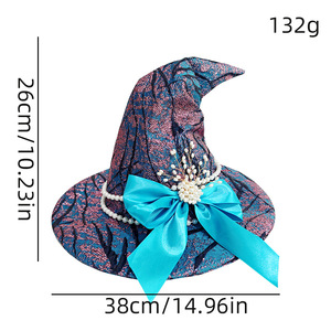 Sombrero de Bruja del Mar Profundo Luling Yaoyao, Talla Única, Accesorio de Disfraz para Cosplay con Temática Oceánica, Fiesta, Halloween - Product Image 5