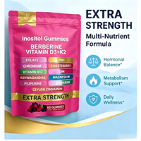 Gummies de Myo-Inositol et D-Chiro-Inositol à la Berbérine, très demandées, pour soutenir l'équilibre hormonal et la santé ovarienne