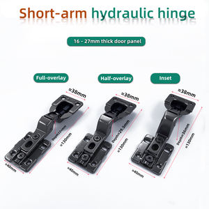 Bisagras Hidráulicas Ocultas Consun Auto Soft Close para Muebles de Cocina, Ajustables, Negras, con Cierre Suave - Product Image 4