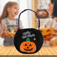 Panier à bonbons Halloween Trick Or Treat pour garçons et filles Citrouille Araignée Vampire Seau à bonbons multicolore Sacs à bonbons pour enfants