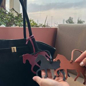 Hr Uae Pu Leather Key Chains <b>Purse</b> Good Gift Hanging Accessories Darling <b>Cute</b> Stylish Horse Bag Charm for Women - Product Image 5