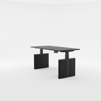 Elektrisch verstelbaar metalen bureau, sta-bureau, zadelvormig leeroppervlak, modern, voor huishoudelijk en kantoor gebruik, aanpasbaar