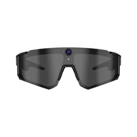 Lunettes de sport intelligentes IA avec caméra 8MP pour enregistrement vidéo, communication, lecture de musique, fonctionnalités cyclisme, ABS/PC, capacité 300G, protection UV