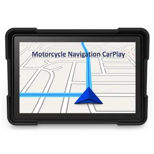 Zmecar motocicleta 7 pulgadas navegación pantalla táctil compatible con Bluetooth FM Radio DVR TPMS Android Auto motocicleta reproductor
