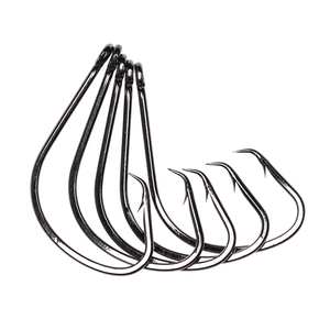 Bán Buôn Thép Carbon Cao Móc Câu Cá Bạch Tuộc Vòng Tròn <span class=keywords><strong>Hooks</strong></span> Đen Nickle Sabiki Rig Hook 7381 Cho Cá Nước Mặn - Product Image 6