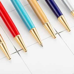 DIY <b>Empty</b> Tube Metal Ballpoint Pen Manufacturer New Creative Four-Leaf Clover Custom Logo Office Stationery Manufacturer - Product Image 3