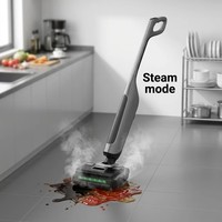 Smart Steam Floor Washer 100℃ High Temp 180° Lay Flat Self Cleaning Wet Dry Vacuum Steam Floor Scrubber for Home Use