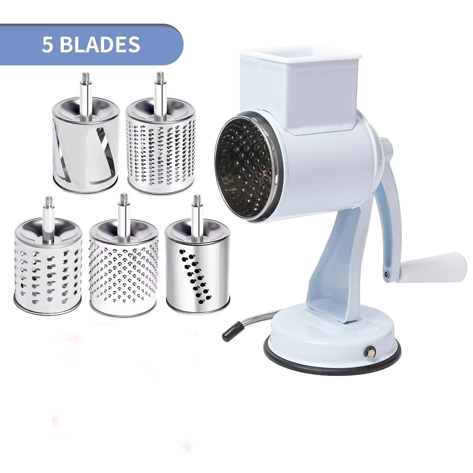 5 PEZZI - Ventosa, colore bianco