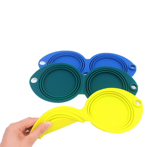 Petits bols d'alimentation pour animaux domestiques, bols écologiques en Silicone pour chiens et chats, aliments et eau 2 en 1, pièces - Product Image 2