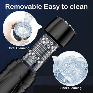 Masturbateur Automatique Masculin 7 Modes de Poussée Rotatifs <span class=keywords><strong>Machine</strong></span> de <span class=keywords><strong>Fellation</strong></span> Télescopique avec Pompe à Piston et Vagin Artificiel Réaliste pour Hommes - Product Image 2