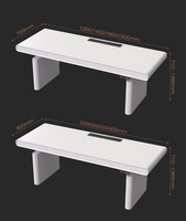 Juego de Mesa y Silla de Oficina Pequeña de Lujo para el Hogar, Escritorio Ajustable en Altura, Escritorio para Computadora de Estudio, Muebles de Oficina de Madera, Diseño Moderno