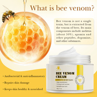 Crème Visage Hydratante et Réparatrice au Venin d'Abeille Naturel, Anti-rides et Raffermissante, Marque Privée, Faible MOQ