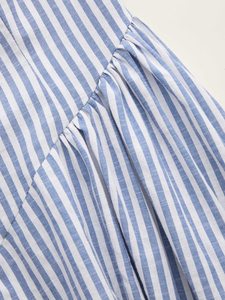 Abito Midi <span class=keywords><strong>a</strong></span> <span class=keywords><strong>Righe</strong></span> <span class=keywords><strong>Blu</strong></span> <span class=keywords><strong>e</strong></span> Bianche Senza Maniche per Donna, <span class=keywords><strong>Vestito</strong></span> Estivo Casual con Scollo <span class=keywords><strong>a</strong></span> Barca <span class=keywords><strong>e</strong></span> Linea ad <span class=keywords><strong>A</strong></span> per Signore - Product Image 6