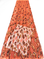 Tissu en dentelle à paillettes de haute qualité NI.AI, tissu en filet brodé avec des perles pour soirée, mariage