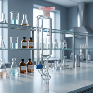 Entonnoirs d'égalisation de pression, entonnoir à robinet en PTFE, entonnoir de transfert, équipement de distillation et de filtration de laboratoire - Product Image 3