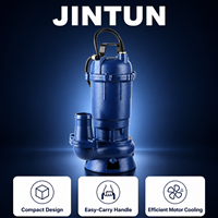 Pompa Air Kotor Submersible Seri WQD 1.5HP, Bodi Besi Cor Duktil, Debit 10m/h, Pompa Air Kotor Kecil untuk Drainase Industri dan Domestik