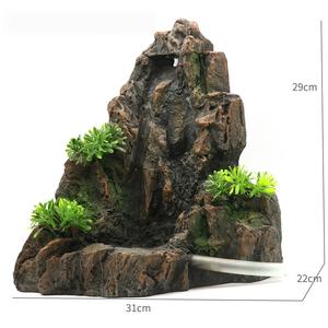 2025 Hot Selling Plastic Drakenrots Waterval Zandrots voor Vis <span class=keywords><strong>Aquarium</strong></span> in Woonkamer met Eén Pak Wit Zand 220V - Product Image 4