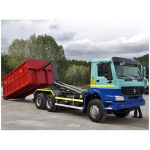 SINOTRUK HOWO 10CBM 14CBM 16CBM 20CBM 4*2 6*4 gancho brazo camión de basura