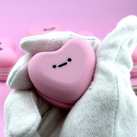 Jouet anti-stress en forme de macaron en 3D imprimé, pratique à emporter, porte-clés, mignon, rose, jouet anti-stress à presser pour enfants et adultes