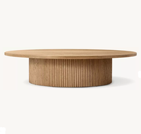Table basse circulaire RH Mulholland Road, table de salon moderne de haute qualité pour villa et hôtel, mobilier de salon