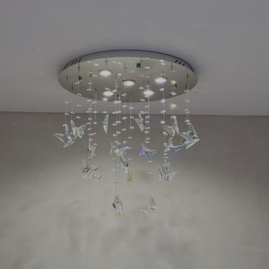 Décoration suspendue FireLux personnalisée en cristal, papillon et perles, design américain, <span class=keywords><strong>lustre</strong></span> pour salon et mariage - Product Image 6