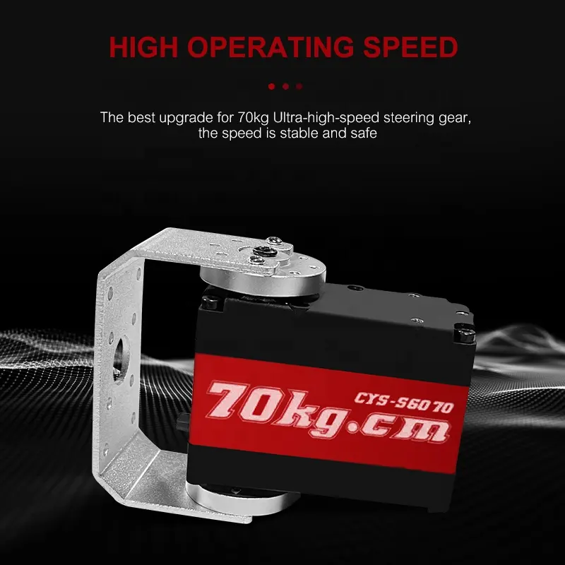 CYS-S6070 Servo numérique RC de 70kg de haute qualité à couple élevé pour Robot avec couple important et vitesse rapide