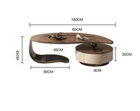 Meuble TV mural ou sur pied en bois, table basse, design moderne, durable, écologique, haut de gamme, pour salon.