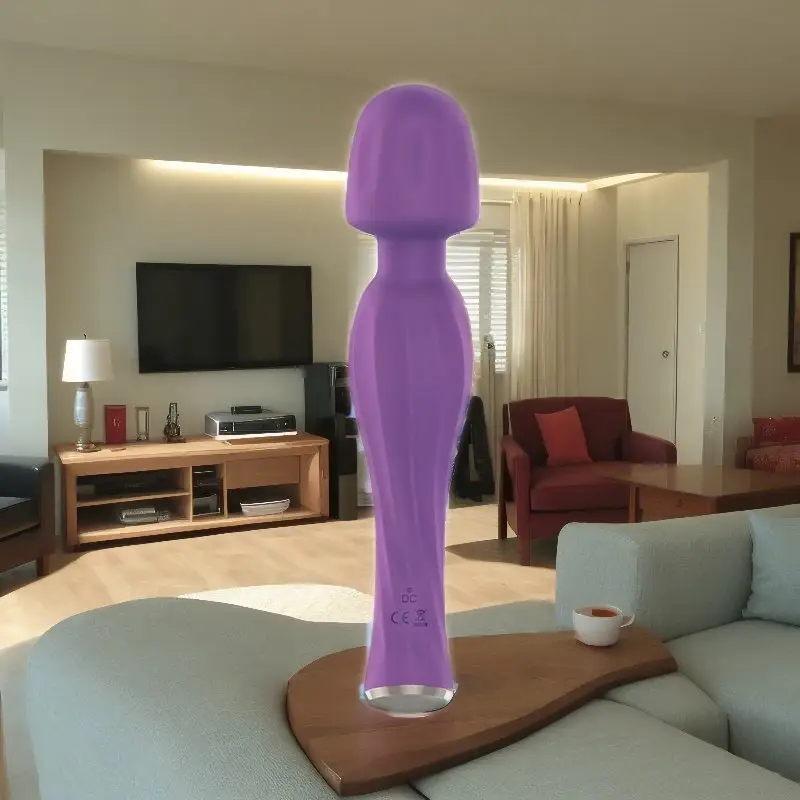 El más vendido juguetes sexuales vibrador de doble extremo vibrador vaginal sexy consolador vibrador para mujeres y hombres
